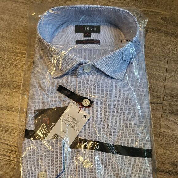 1670 Dress Shirt-IRIS- 16 34/35 - Picture 1 of 4